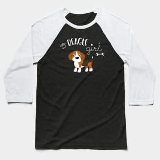 Beagle Girl Baseball T-Shirt